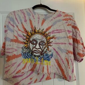 Tie-Dye Sublime Graphic Crop Top